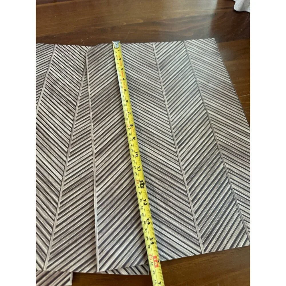 Main Street peel and stick wallpaper 4 pieces, Chevron design
